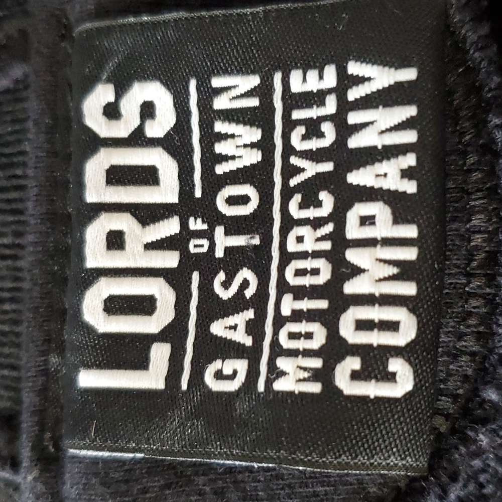 Lords of Gastown Motorcycle Company Black Wool Bomber Club Varsity Jacket - Picture 8 of 14